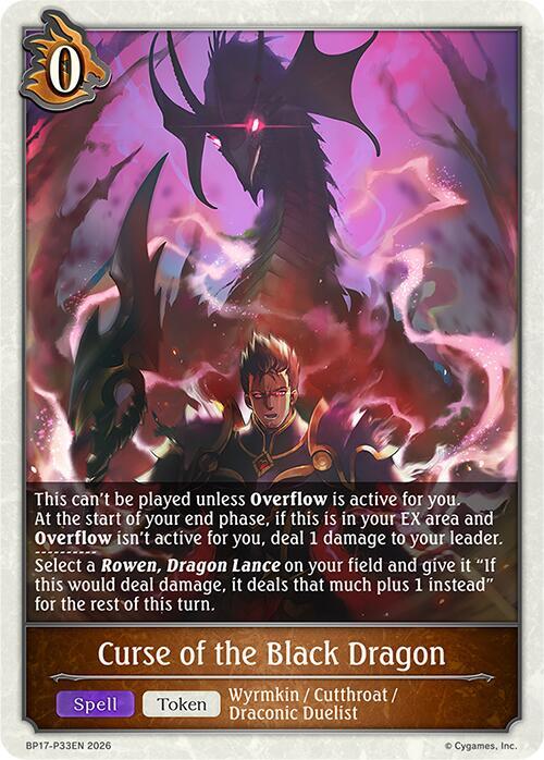 Curse of the Black Dragon - P33EN (Foil) - BP17: Convergent Destinies (BP17-P33EN)