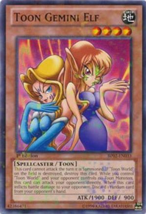 Toon Gemini Elf [BP02-EN033] Mosaic Rare - Trinity Hobby