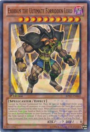 Exodius the Ultimate Forbidden Lord [BP02-EN063] Mosaic Rare - Trinity Hobby