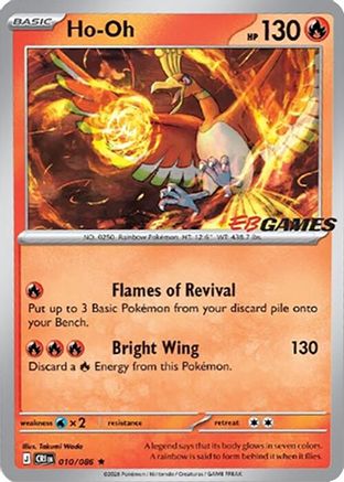 Ho-Oh (EB Games Exclusive) - (010/086) Holofoil [Miscellaneous Cards & Products]