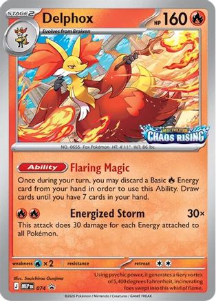 Delphox - (074/null) Holofoil [ME Mega Evolution Promo] - Trinity Hobby