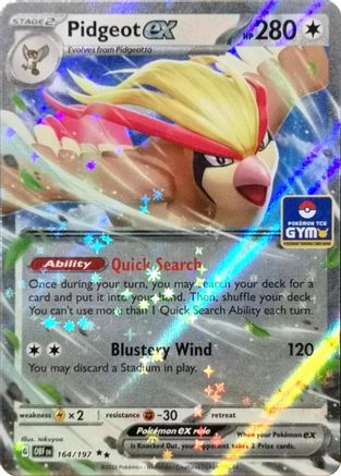 Pidgeot ex - (164/197) Holofoil [Miscellaneous Cards & Products]