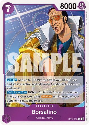Borsalino (OP16-073) - [The Time of Battle] Foil