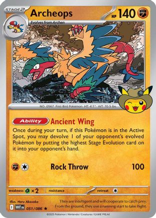 Archeops (Fossil Museum Exclusive) - (051/null) Holofoil [ME Mega Evolution Promo] - Trinity Hobby