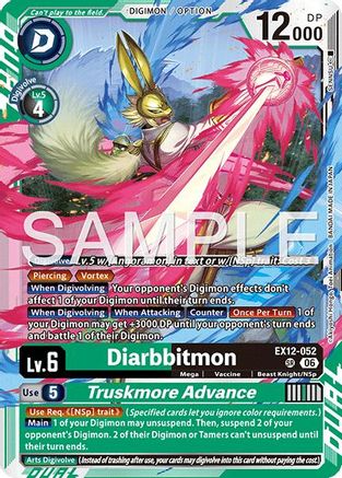 Diarbbitmon // Truskmore Advance (EX12-052) - [Digital World Shambala] Foil