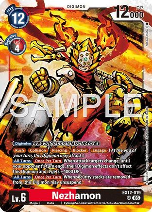 Nezhamon (EX12-019) - [Digital World Shambala] Foil