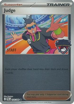 Judge (Regional Championships) [Staff] - (076/088) Reverse Holofoil [League & Championship Cards]
