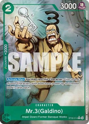 Mr.3(Galdino) (Full Art) (ST30-014) - [Starter Deck EX: Luffy & Ace] Foil