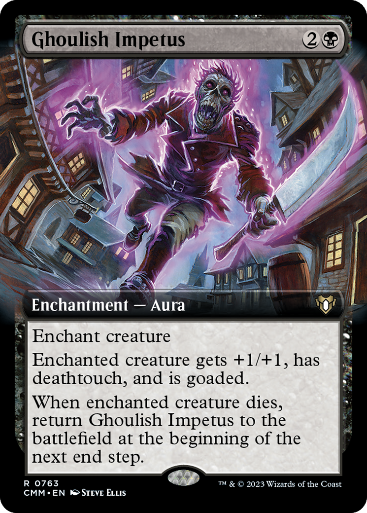 Ghoulish Impetus (Extended Art) [Commander Masters] - Trinity Hobby