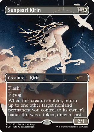 Sunpearl Kirin  [Foil]  (SLP-053) - [Secret Lair Showdown]