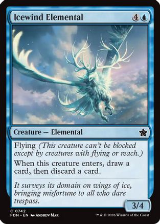 Icewind Elemental (0742)  (FDN-742) - [Foundations]