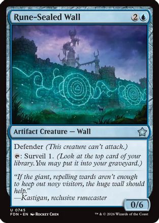 Rune-Sealed Wall (0745)  (FDN-745) - [Foundations]