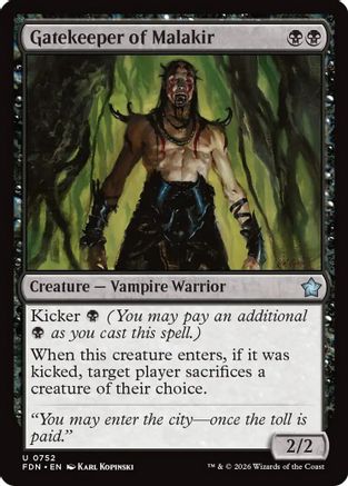 Gatekeeper of Malakir (0752)  (FDN-752) - [Foundations]