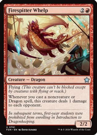 Firespitter Whelp (0761)  (FDN-761) - [Foundations]