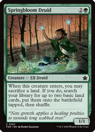 Springbloom Druid (0767)  (FDN-767) - [Foundations]