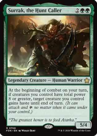 Surrak, the Hunt Caller (0768)  (FDN-768) - [Foundations]
