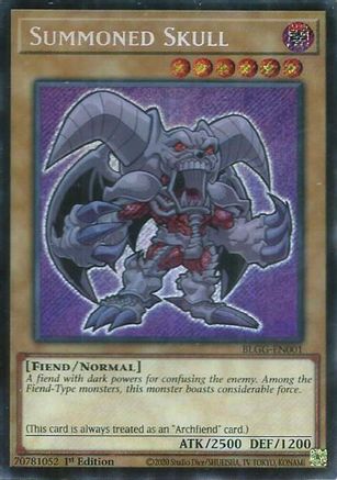 Summoned Skull [BLGG-EN001] - Battles of Legend: Glorious Gallery 1st Edition - Secret Rare