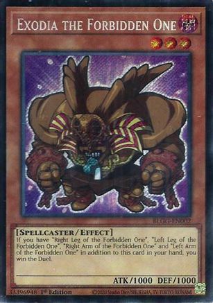 Exodia the Forbidden One [BLGG-EN002] - Battles of Legend: Glorious Gallery 1st Edition - Secret Rare