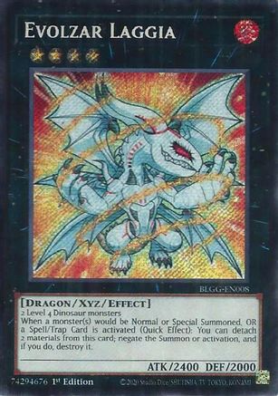 Evolzar Laggia [BLGG-EN008] - Battles of Legend: Glorious Gallery 1st Edition - Secret Rare