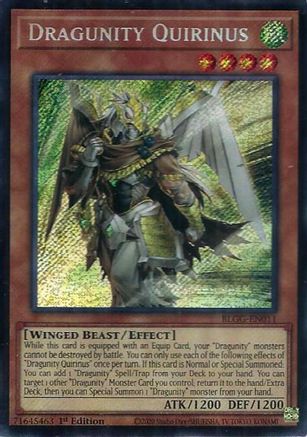 Dragunity Quirinus [BLGG-EN011] - Battles of Legend: Glorious Gallery 1st Edition - Secret Rare