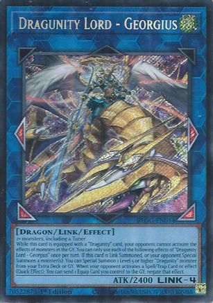 Dragunity Lord - Georgius [BLGG-EN014] - Battles of Legend: Glorious Gallery 1st Edition - Secret Rare