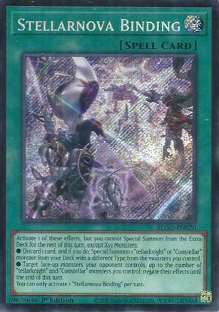 Stellarnova Binding [BLGG-EN020] - Battles of Legend: Glorious Gallery 1st Edition - Secret Rare