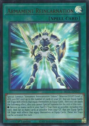 Armament Reincarnation [BLGG-EN027] - Battles of Legend: Glorious Gallery 1st Edition - Ultra Rare