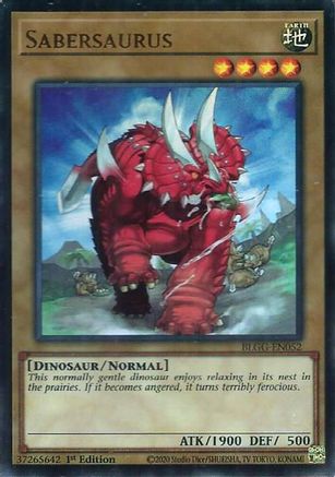 Sabersaurus [BLGG-EN052] - Battles of Legend: Glorious Gallery 1st Edition - Ultra Rare