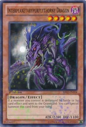 Interplanetarypurplythorny Dragon [BP02-EN104] Mosaic Rare - Trinity Hobby