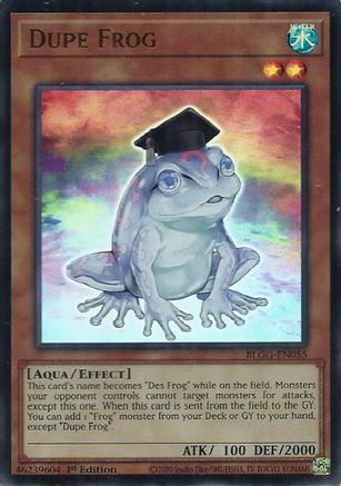 Dupe Frog [BLGG-EN055] - Battles of Legend: Glorious Gallery 1st Edition - Ultra Rare