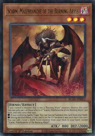 Scarm, Malebranche of the Burning Abyss [BLGG-EN062] - Battles of Legend: Glorious Gallery 1st Edition - Ultra Rare