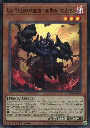 Cir, Malebranche of the Burning Abyss [BLGG-EN064] - Battles of Legend: Glorious Gallery 1st Edition - Ultra Rare