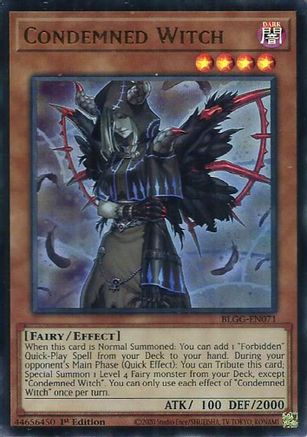Condemned Witch [BLGG-EN071] - Battles of Legend: Glorious Gallery 1st Edition - Ultra Rare