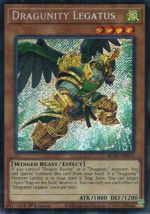 Dragunity Legatus [BLGG-EN075] - Battles of Legend: Glorious Gallery 1st Edition - Secret Rare