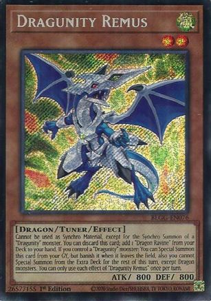 Dragunity Remus [BLGG-EN076] - Battles of Legend: Glorious Gallery 1st Edition - Secret Rare