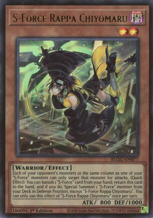 S-Force Rappa Chiyomaru [BLGG-EN077] - Battles of Legend: Glorious Gallery 1st Edition - Ultra Rare