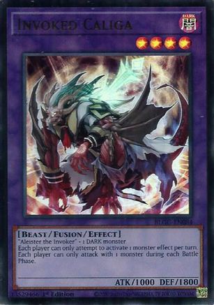 Invoked Caliga [BLGG-EN084] - Battles of Legend: Glorious Gallery 1st Edition - Ultra Rare