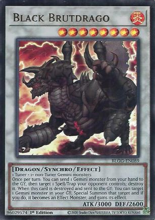 Black Brutdrago [BLGG-EN089] - Battles of Legend: Glorious Gallery 1st Edition - Ultra Rare
