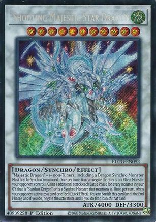 Shooting Majestic Star Dragon [BLGG-EN092] - Battles of Legend: Glorious Gallery 1st Edition - Secret Rare
