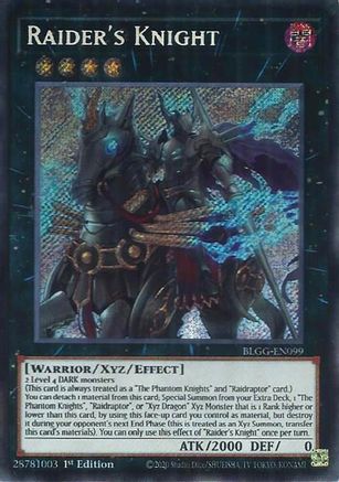 Raider's Knight [BLGG-EN099] - Battles of Legend: Glorious Gallery 1st Edition - Secret Rare