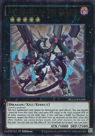 Arc Rebellion Xyz Dragon [BLGG-EN100] - Battles of Legend: Glorious Gallery 1st Edition - Ultra Rare