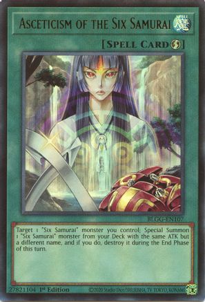 Asceticism of the Six Samurai [BLGG-EN107] - Battles of Legend: Glorious Gallery 1st Edition - Ultra Rare
