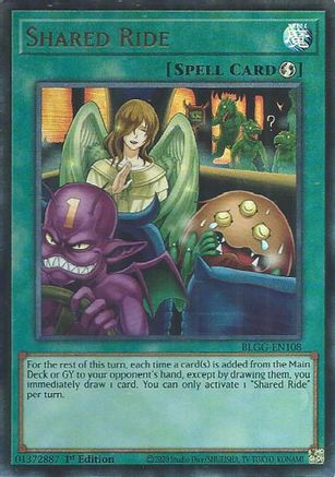 Shared Ride [BLGG-EN108] - Battles of Legend: Glorious Gallery 1st Edition - Ultra Rare