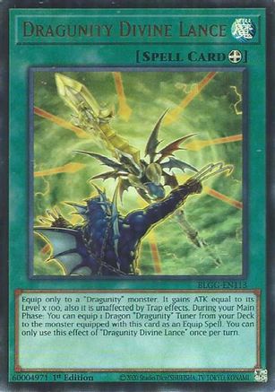 Dragunity Divine Lance [BLGG-EN113] - Battles of Legend: Glorious Gallery 1st Edition - Ultra Rare