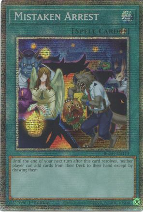 Mistaken Arrest (Starlight Rare) [BLGG-EN114] - Battles of Legend: Glorious Gallery 1st Edition - Starlight Rare