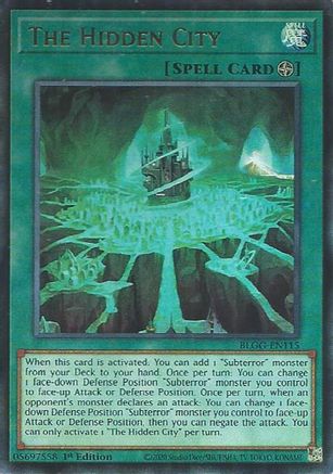 The Hidden City [BLGG-EN115] - Battles of Legend: Glorious Gallery 1st Edition - Ultra Rare