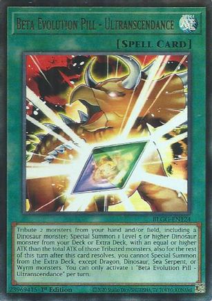 Beta Evolution Pill - Ultranscendance [BLGG-EN124] - Battles of Legend: Glorious Gallery 1st Edition - Ultra Rare