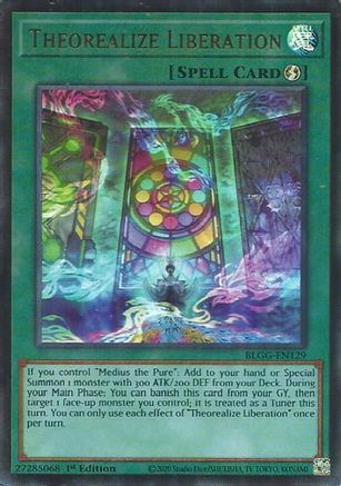 Theorealize Liberation [BLGG-EN129] - Battles of Legend: Glorious Gallery 1st Edition - Ultra Rare