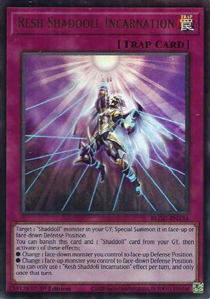 Resh Shaddoll Incarnation [BLGG-EN134] - Battles of Legend: Glorious Gallery 1st Edition - Ultra Rare
