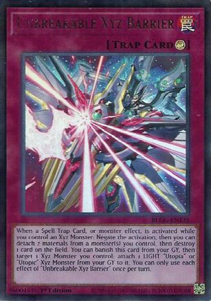 Unbreakable Xyz Barrier [BLGG-EN135] - Battles of Legend: Glorious Gallery 1st Edition - Ultra Rare
